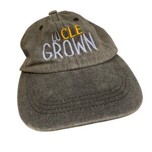 Locle‎ Grown Gray Washed Cotton Twill Adjustable Dad Hat Baseball Cap Cleveland